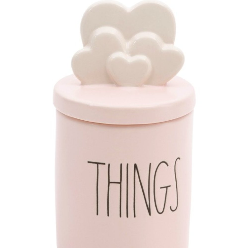 Rae Dunn Cotton Jar With Heart Lid - Picture 1 of 12